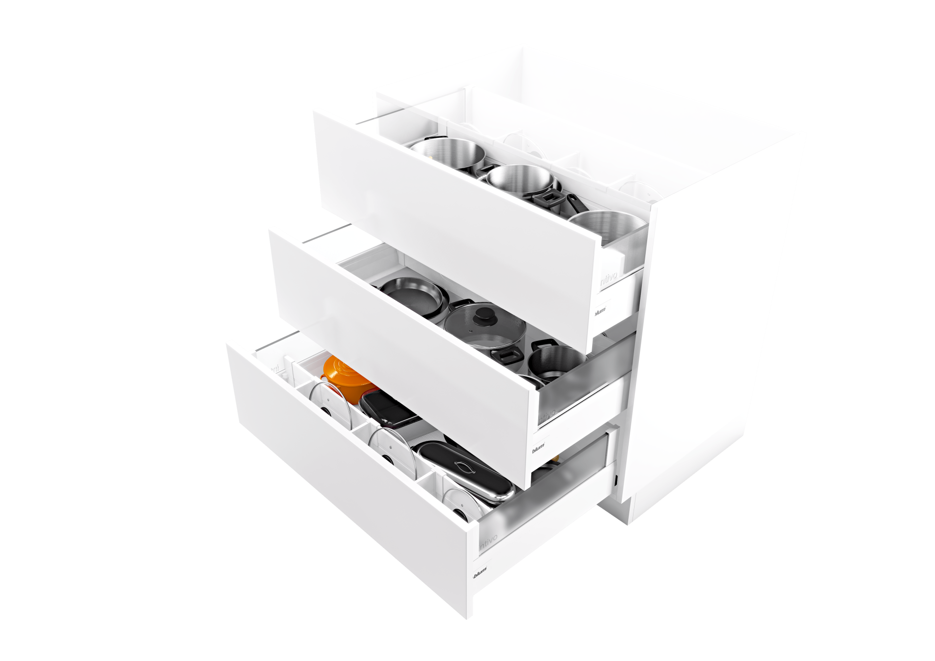 Base for kitchen accessories Blum