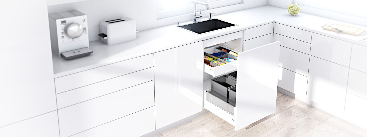 Narrow sink unit Blum