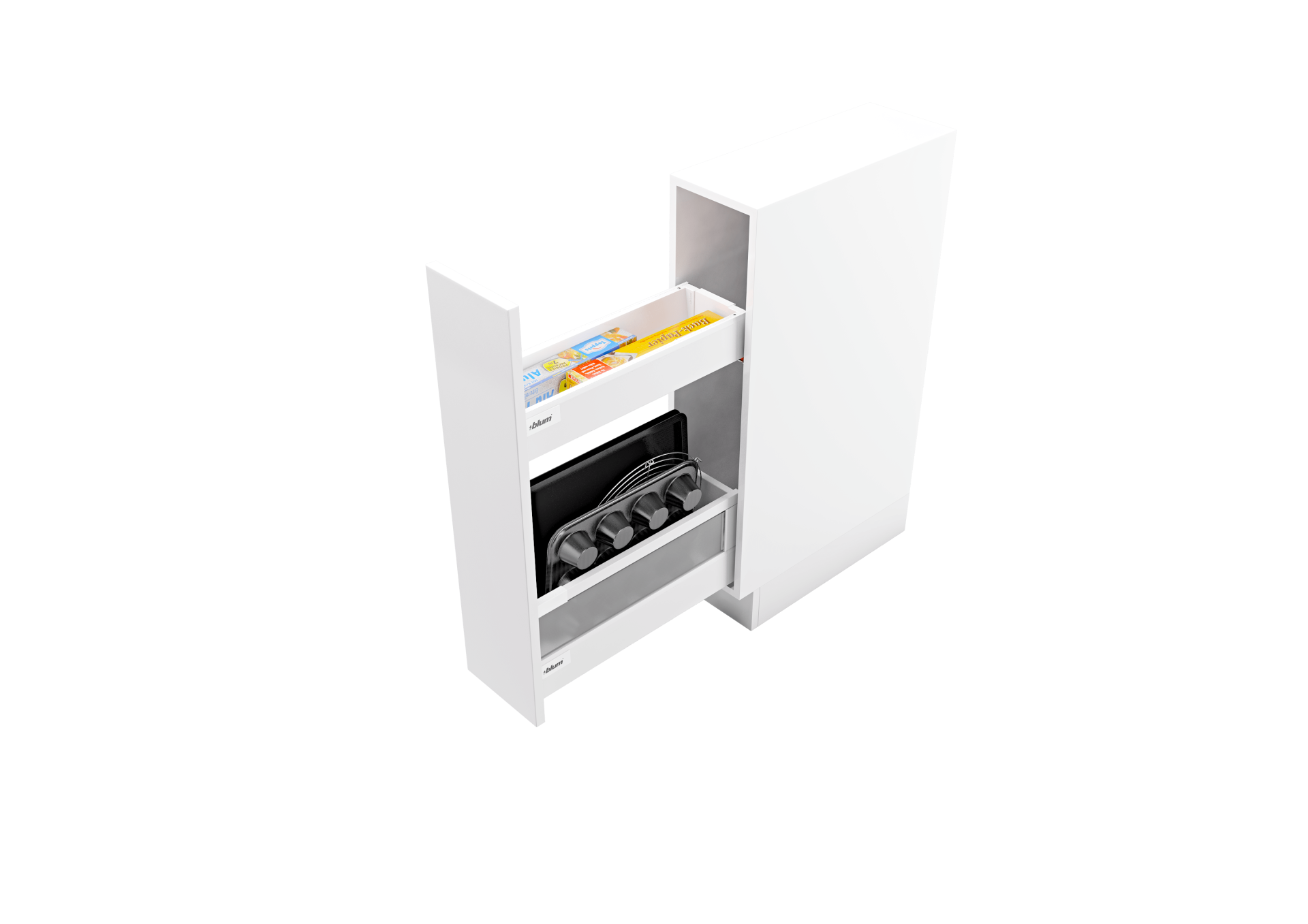 Narrow for cooking and baking utensils Blum