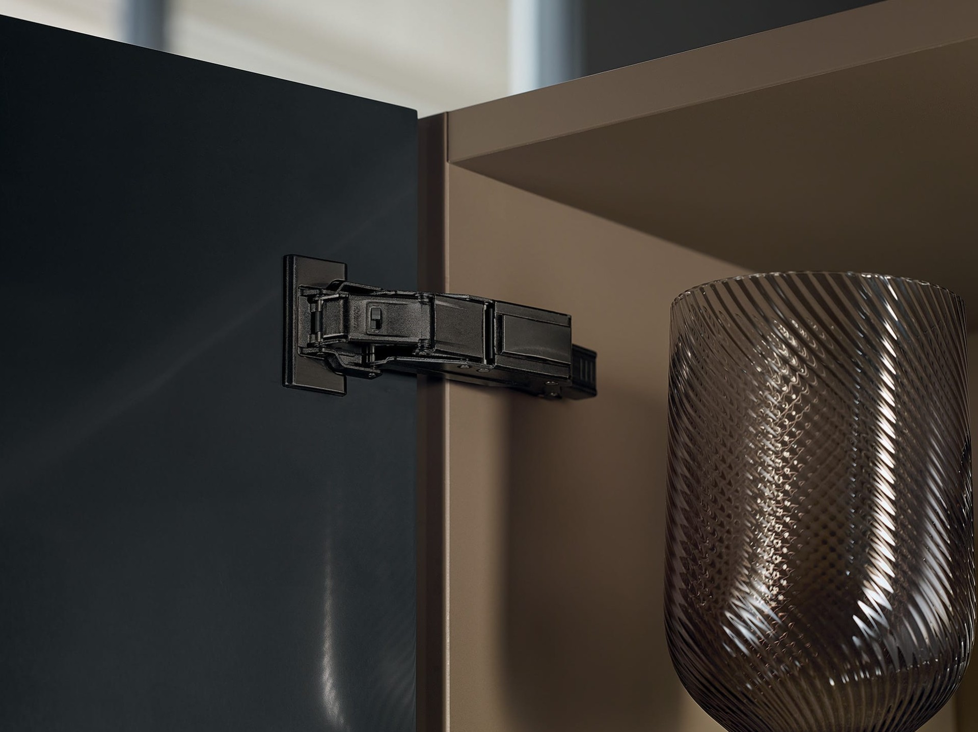 Hinges in onyx black Blum