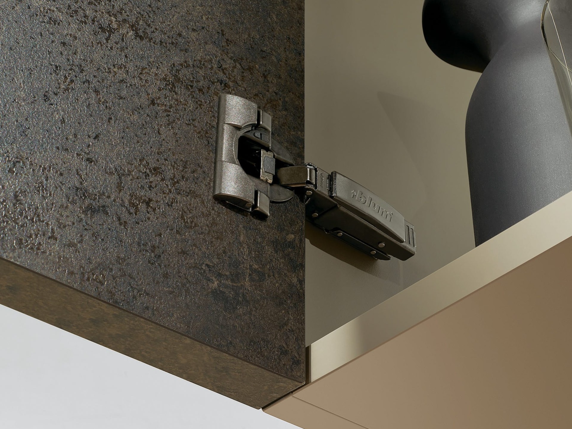 Hinges in onyx black Blum