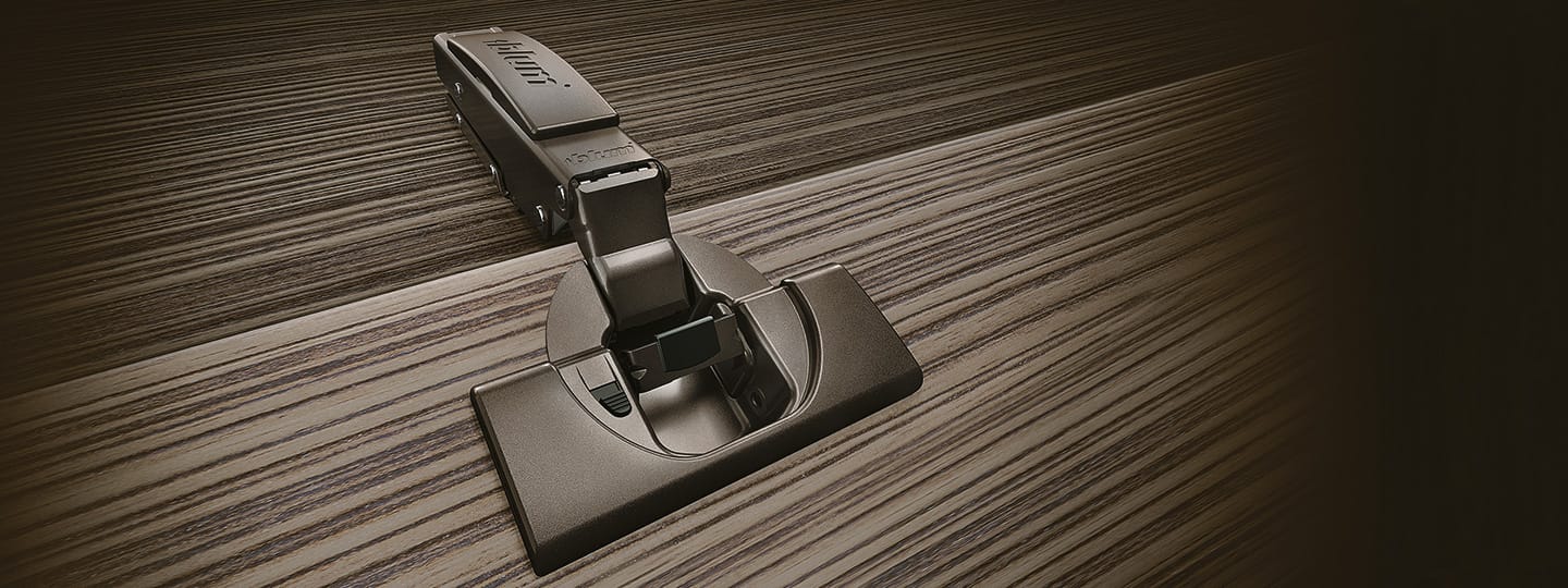 Dunkle Scharniere von Blum für mehr Durchgängigkeit