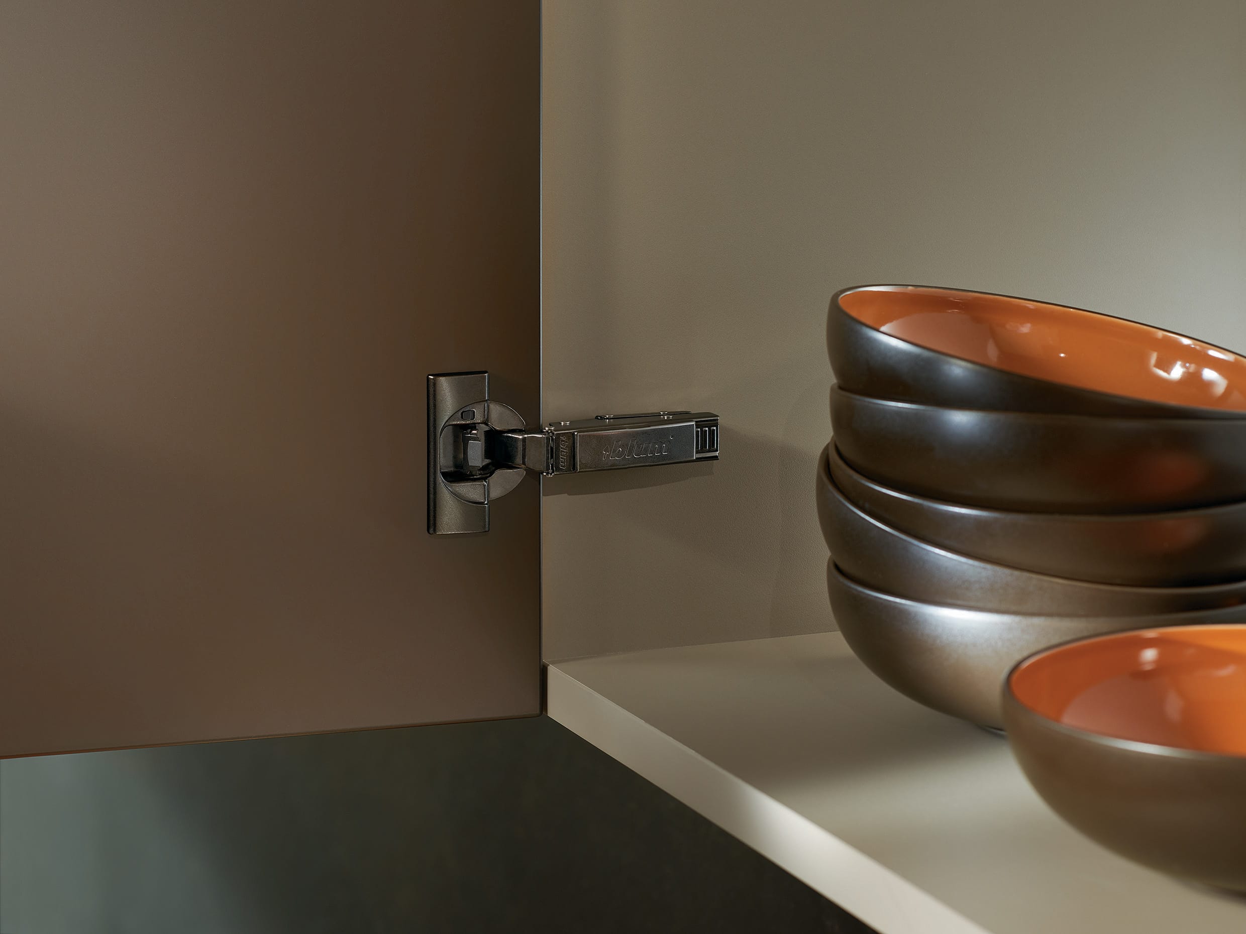 Hinges in onyx black Blum