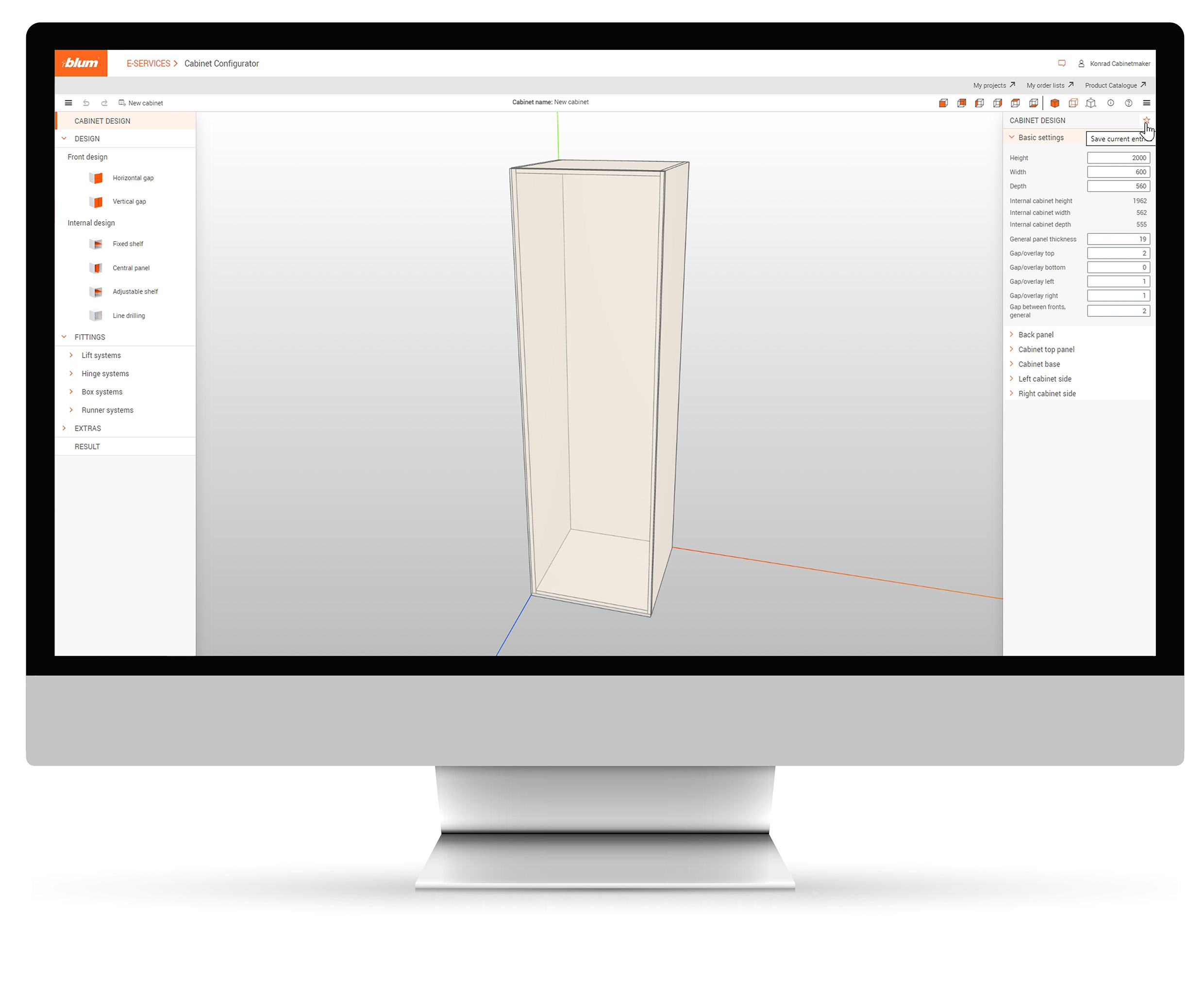 Korpuskonfigurator | Blum