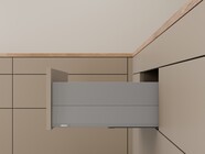 БЛЮМ MERIVOBOX ящик / шухляда з високим фасадом та суцільною боковиною, висота E - 192 мм