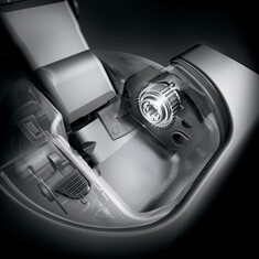 L'amortisseur est intégré au boîtier de la chanière CLIP top BLUMOTION de Blum