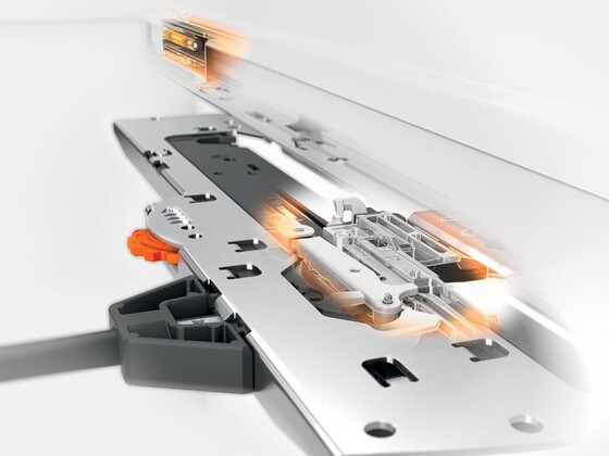 TIP-ON BLUMOTION для TANDEMBOX – це ідеальне механічне рішення для меблів без ручок