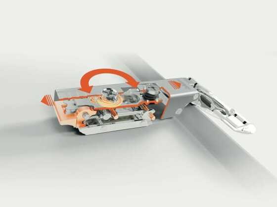 Réglage en trois dimensions de la charnière CLIP top BLUMOTION de Blum