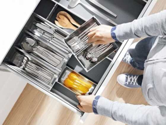 Range-couverts inox ORGA-LINE de Blum