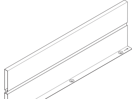 Paroi intermédiaire ORGA-LINE de Blum