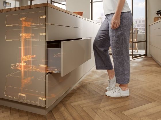 SERVO-DRIVE от Blum для систем выдвижения и систем направляющих