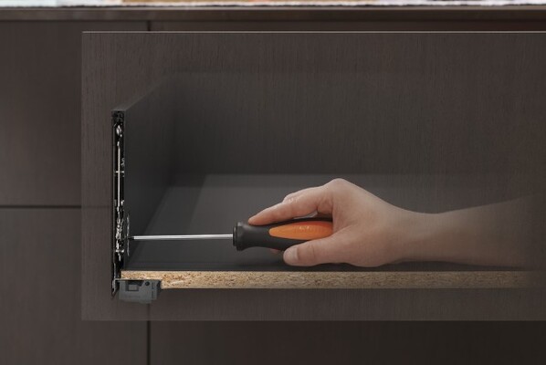 Регулювання LEGRABOX, просте регулювання LEGRABOX зсередини